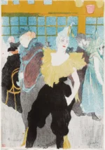 Elles; The Clownesse by Henri de Toulouse-Lautrec, a living room wall art print for refined interiors
