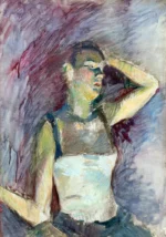 Étude de danseuse by Henri de Toulouse-Lautrec, a living room wall art print for refined interiors