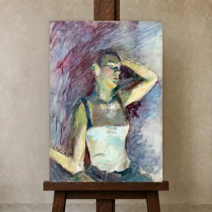 Premium Wall Art Dikey  Html Edition – FAMOUS2407186 shown in Studio Easel