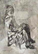 Mademoiselle Béatrix Tapié de Céleyran by Henri de Toulouse-Lautrec, a living room wall art print for refined interiors