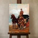 Premium Wall Art Dikey  Html Edition – FAMOUS2407191 shown in Studio Easel