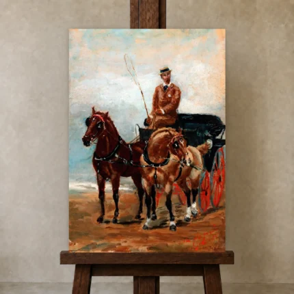 Premium Wall Art Dikey  Html Edition – FAMOUS2407191 shown in Studio Easel