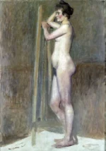 Nu dans l’atelier by Henri de Toulouse-Lautrec, a bedroom wall art print for refined interiors