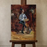 Premium Wall Art Dikey  Html Edition – FAMOUS2407193 shown in Studio Easel
