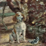 The Artist’s Dog Flèche by Henri de Toulouse-Lautrec, a living room wall art print for refined interiors