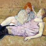 The Sofa by Henri de Toulouse-Lautrec, a bedroom wall art print for refined interiors