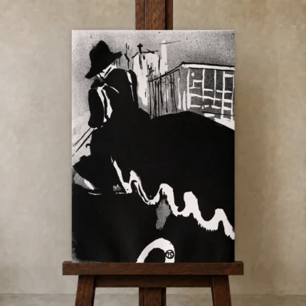 Premium Wall Art Dikey  Html Edition – FAMOUS2407199 shown in Studio Easel