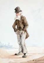 Un Décavé by Henri de Toulouse-Lautrec, a living room wall art print for refined interiors
