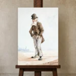 Premium Wall Art Dikey  Html Edition – FAMOUS2407200 shown in Studio Easel