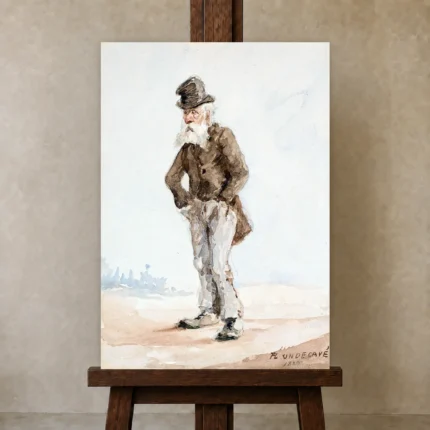 Premium Wall Art Dikey  Html Edition – FAMOUS2407200 shown in Studio Easel
