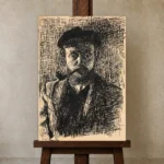 Premium Wall Art Dikey  Html Edition – FAMOUS2407203 shown in Studio Easel
