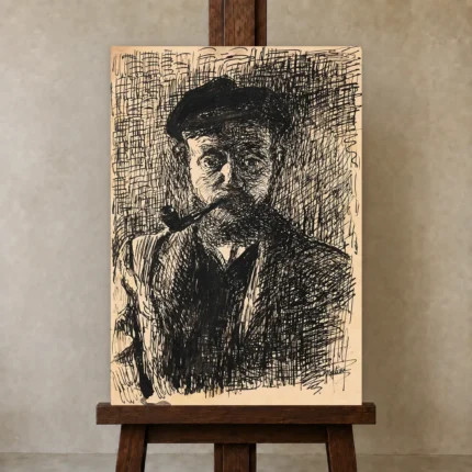 Premium Wall Art Dikey  Html Edition – FAMOUS2407203 shown in Studio Easel
