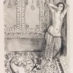 Odalisque debout au plateau de fruits by Henri Matisse, a bedroom wall art print for refined interiors