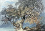 A Great Tree by J. M. W. Turner, a living room wall art print for refined interiors