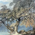 A Great Tree by J. M. W. Turner, a living room wall art print for refined interiors