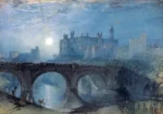 Alnwick Castle by J. M. W. Turner, an office wall art print for refined interiors