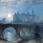 Alnwick Castle by J. M. W. Turner, an office wall art print for refined interiors