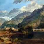 Bonneville, Savoy by J. M. W. Turner, a living room wall art print for refined interiors
