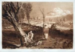 Hedging and Ditching by J. M. W. Turner, a living room wall art print for refined interiors