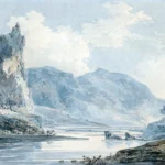 Ilam Rock, Dovedale, Derbyshire by J. M. W. Turner, a living room wall art print for refined interiors