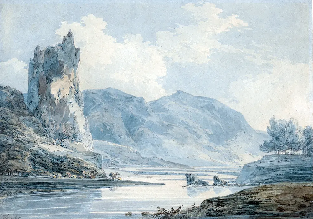 J. M. W. Turner Ilam Rock, Dovedale, Derbyshire Living Room Wall Art Print