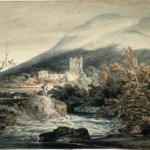Llanthony Abbey, Monmouthshire by J. M. W. Turner, an office wall art print for refined interiors
