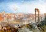 Modern Rome – Campo Vaccino by J. M. W. Turner, an office wall art print for refined interiors