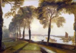 Mortlake Terrace by J. M. W. Turner, a living room wall art print for refined interiors
