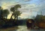 Newark Abbey by J. M. W. Turner, an office wall art print for refined interiors
