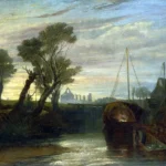 Newark Abbey by J. M. W. Turner, an office wall art print for refined interiors