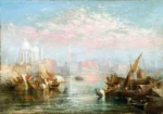 Seascape by J. M. W. Turner, a living room wall art print for refined interiors