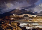 Tummel Bridge, Perthshire by J. M. W. Turner, an office wall art print for refined interiors