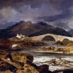 Tummel Bridge, Perthshire by J. M. W. Turner, an office wall art print for refined interiors
