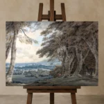 Premium Wall Art Yatay Html Edition – FAMOUS2407245 shown in Studio Easel