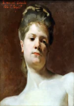 Blonde model by John Singer Sargent, a living room wall art print for refined interiors