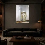 John Singer Sargent Fumée d’ambre Gris (Smoke of Ambergris) Living Room Wall Art Print shown in a warm modern interior
