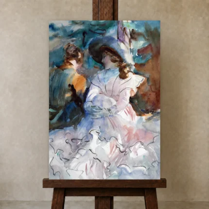Premium Wall Art Dikey  Html Edition – FAMOUS2407253 shown in Studio Easel