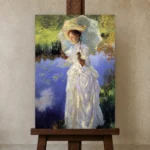 Premium Wall Art Dikey  Html Edition – FAMOUS2407257 shown in Studio Easel