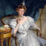 Mrs. William George Raphael by John Singer Sargent, a living room wall art print for refined interiors