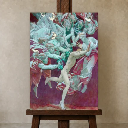 Premium Wall Art Dikey  Html Edition – FAMOUS2407260 shown in Studio Easel