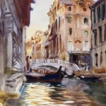 Ponte della Canonica (between 1903 and 1907) by John Singer Sargent, a living room wall art print for refined interiors
