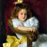 Portrait of Charlotte Cram by John Singer Sargent, a living room wall art print for refined interiors