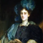 Portrait Of Miss Katherine Elizabeth Lewis by John Singer Sargent, a living room wall art print for refined interiors