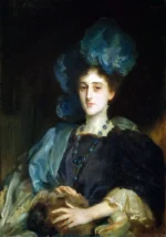 Portrait Of Miss Katherine Elizabeth Lewis by John Singer Sargent, a living room wall art print for refined interiors
