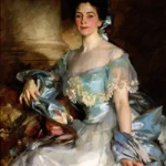 Portrait Of Mrs A Lawrence Rotch by John Singer Sargent, a living room wall art print for refined interiors