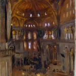 Santa Sofia by John Singer Sargent, a living room wall art print for refined interiors