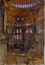 Santa Sofia by John Singer Sargent, a living room wall art print for refined interiors