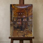 Premium Wall Art Dikey  Html Edition – FAMOUS2407266 shown in Studio Easel