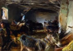 Stable at Cuenca by John Singer Sargent, a living room wall art print for refined interiors