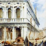 The Libreria by John Singer Sargent, a living room wall art print for refined interiors